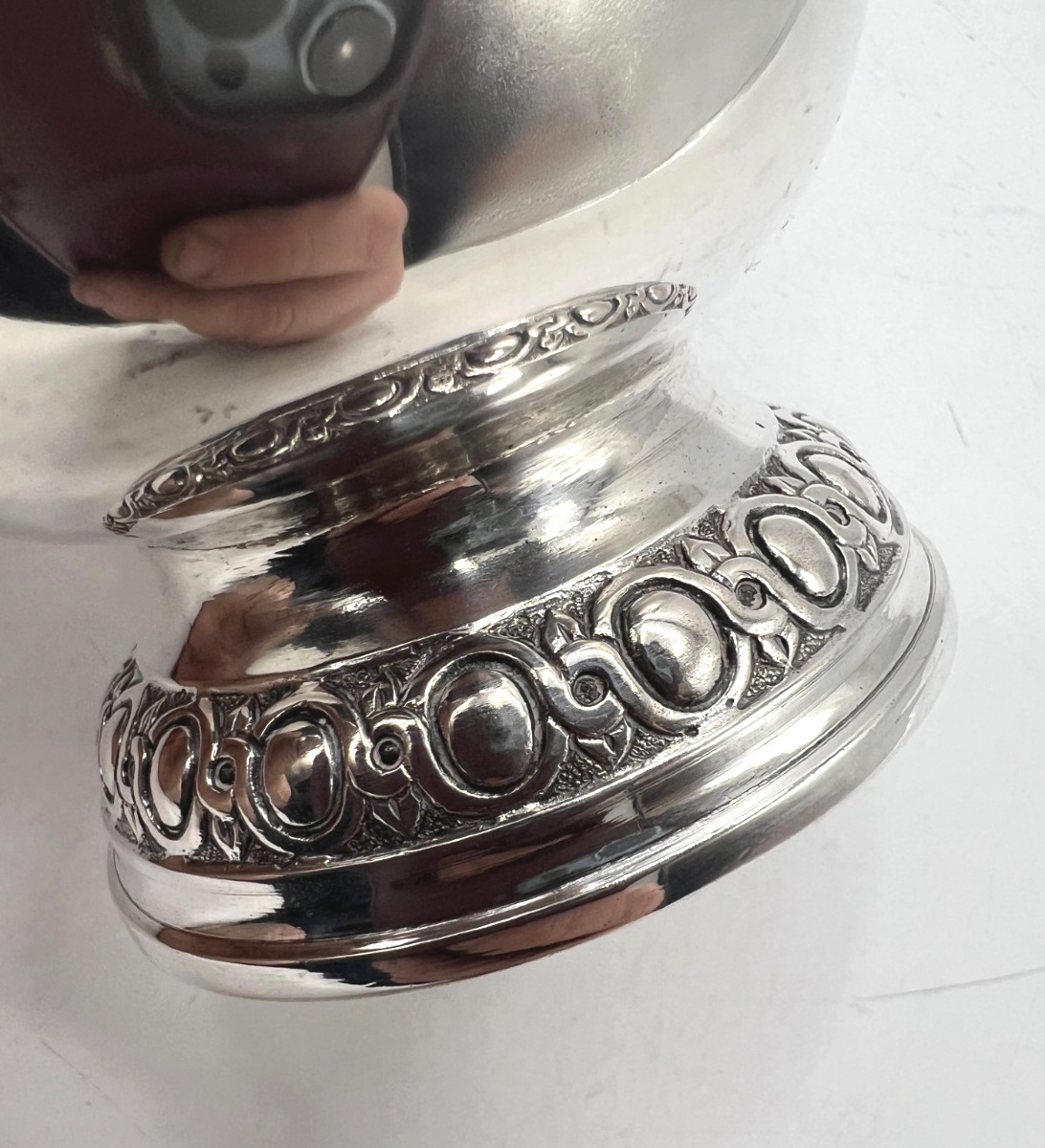 Timbale en argent massif époque 19ème-photo-4