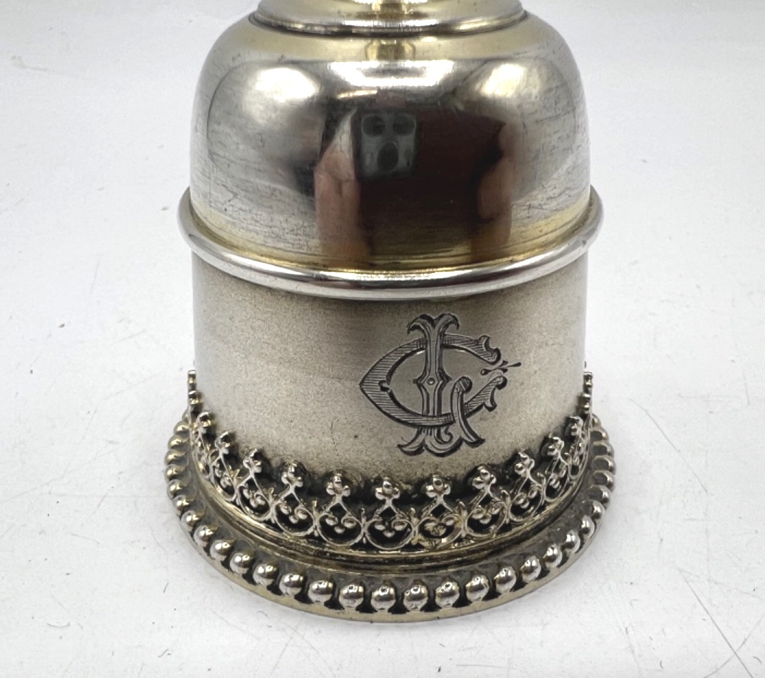 Table Bell In Sterling Silver And Vermeil-photo-3