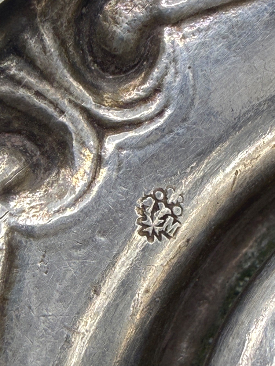 Solid Silver Saleron 18th Century-photo-4