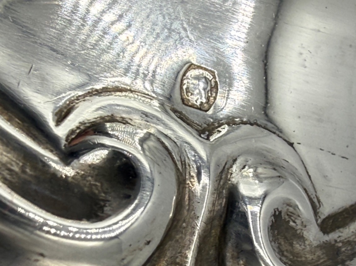 Solid Silver Saleron 18th Century-photo-1