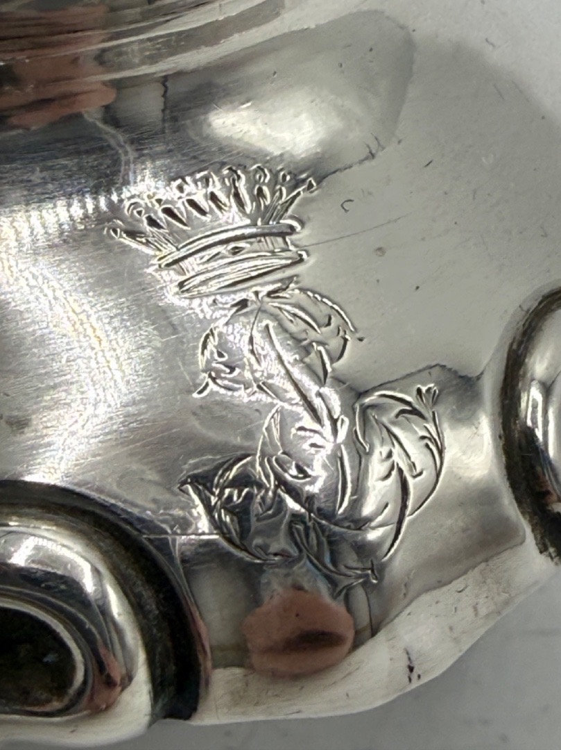 Solid Silver Saleron 18th Century-photo-2