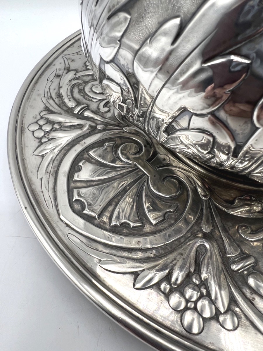 Solid Silver Ice Or Champagne Bucket By Froment Meurice-photo-2
