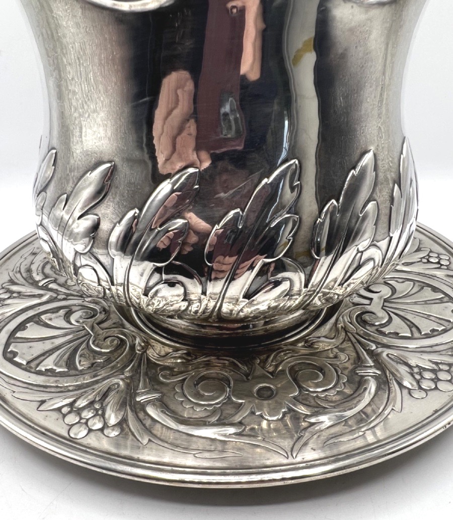 Solid Silver Ice Or Champagne Bucket By Froment Meurice-photo-7