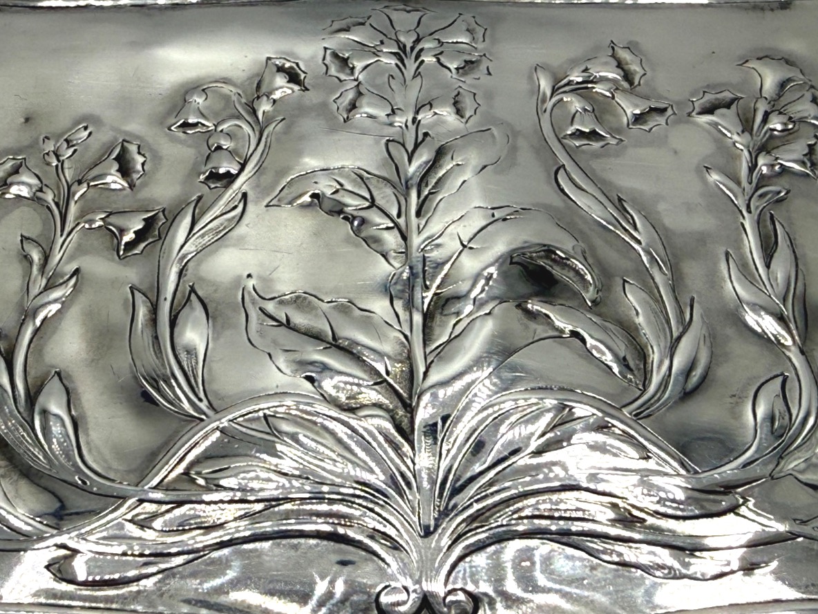 Boite en argent massif Art Nouveau-photo-4