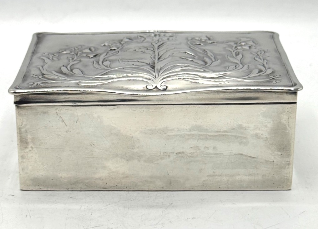 Boite en argent massif Art Nouveau-photo-4