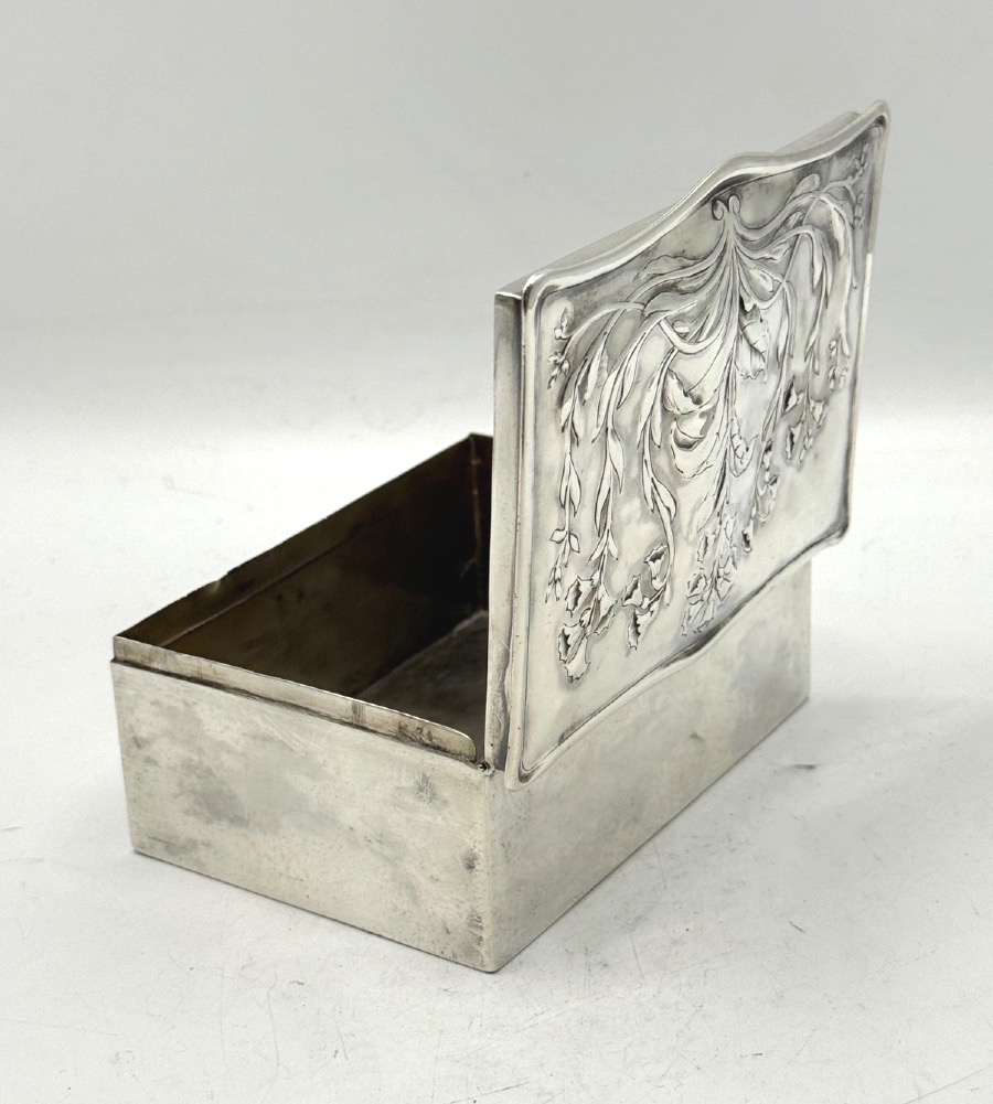 Boite en argent massif Art Nouveau-photo-6