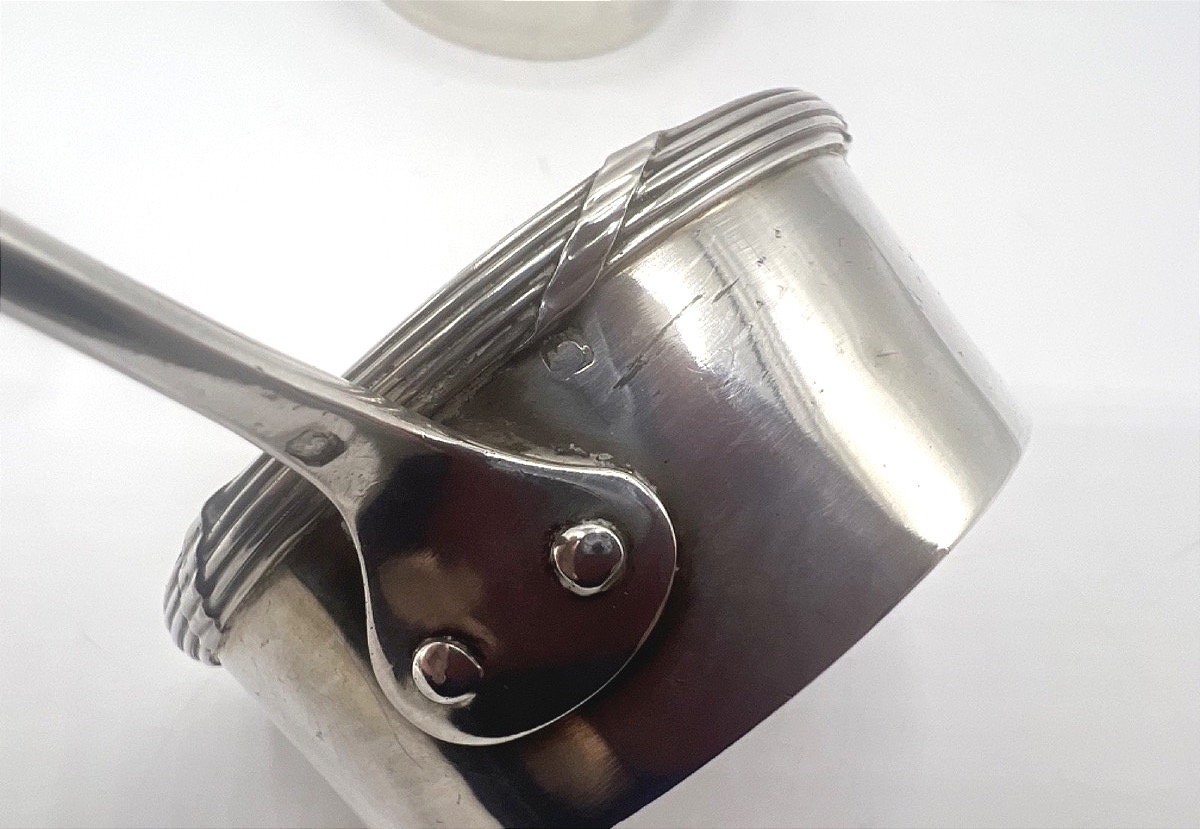 Paire de cassolettes en argent massif-photo-2