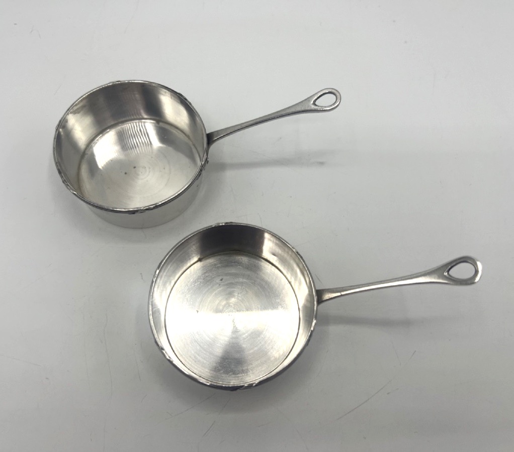 Paire de cassolettes en argent massif-photo-2