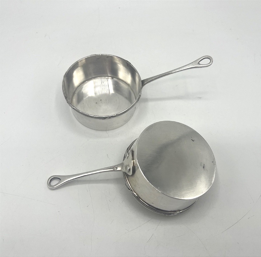 Paire de cassolettes en argent massif-photo-4