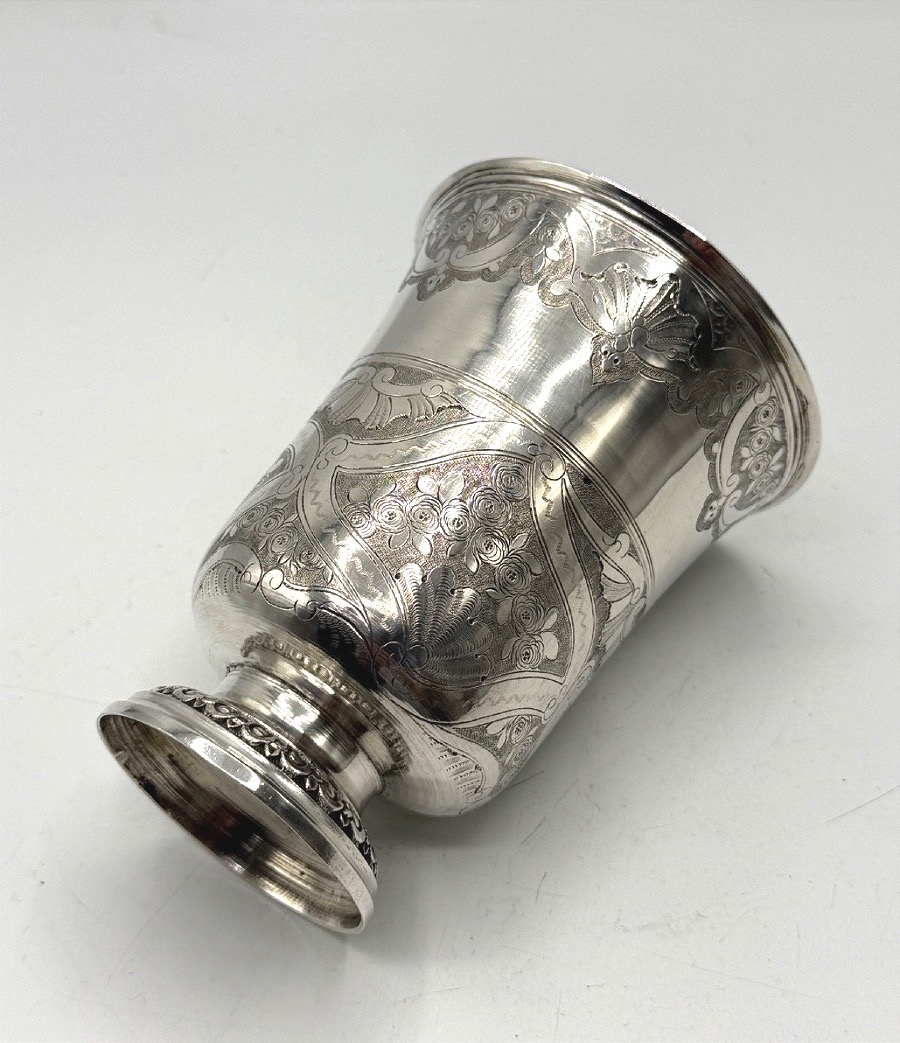 Solid Silver Tulip Tumbler 18th Century Paris By Fontaine-photo-7