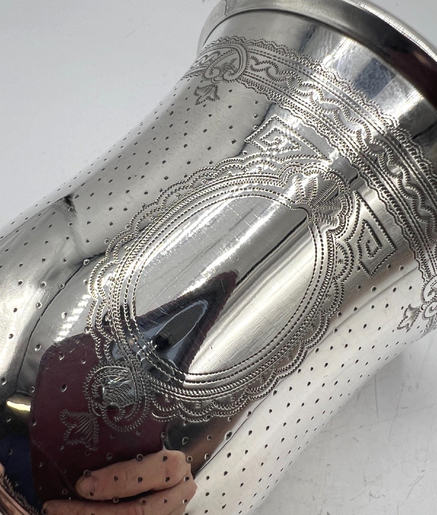 Coupe piédouche ou calice en argent massif-photo-1