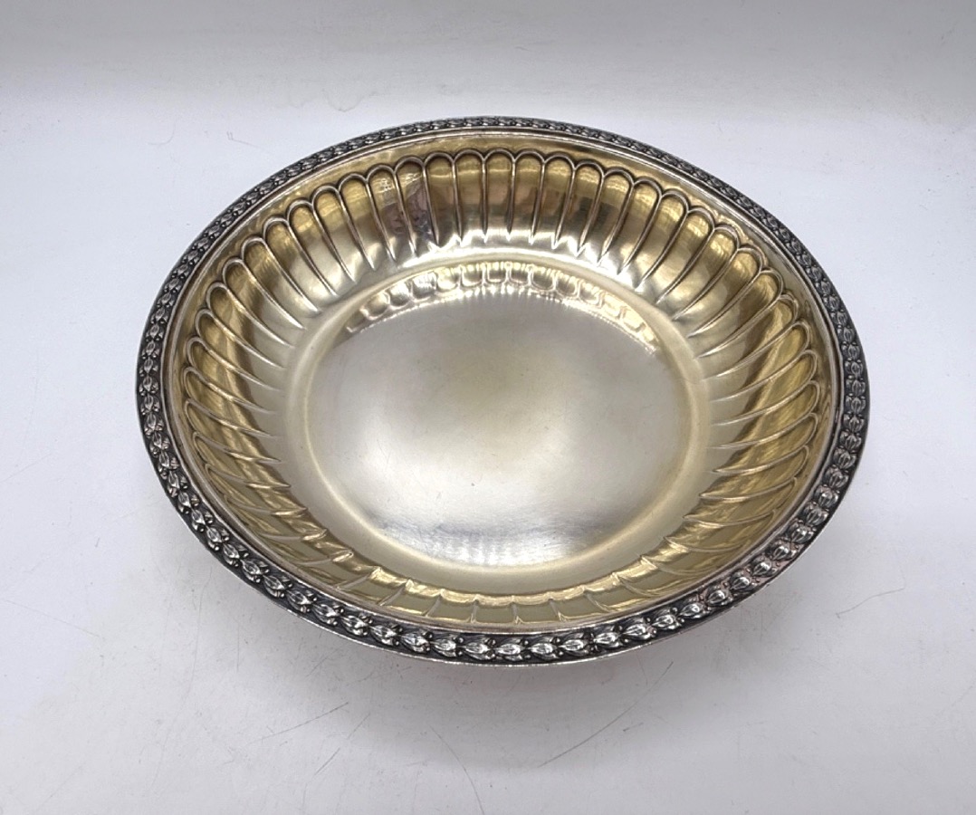 Solid Silver And Vermeil Bowl Or Salad Bowl-photo-1