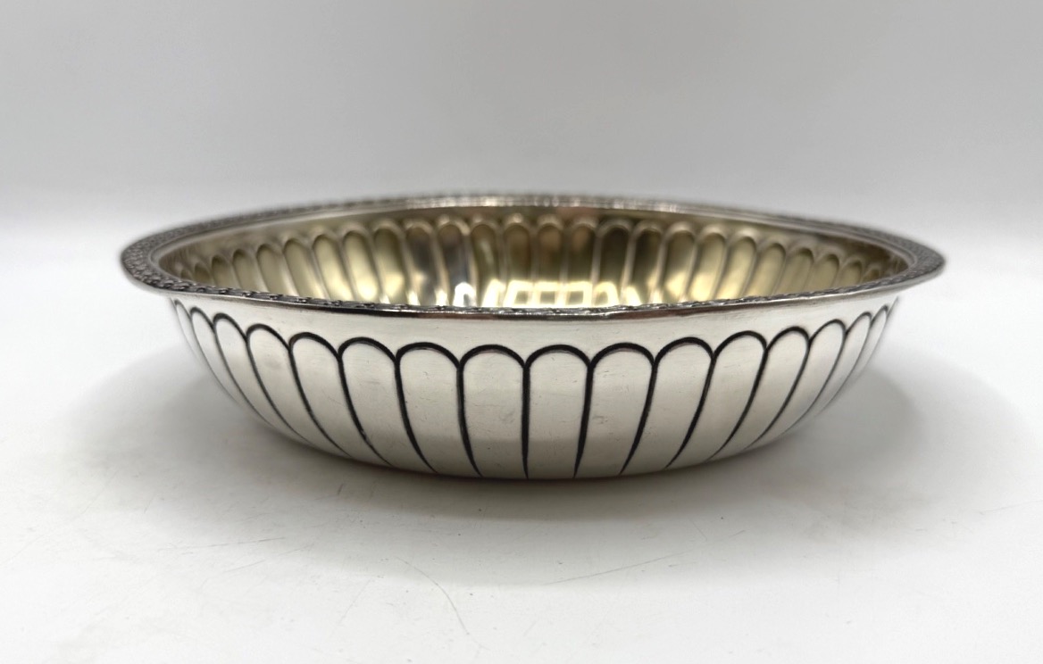 Solid Silver And Vermeil Bowl Or Salad Bowl-photo-2