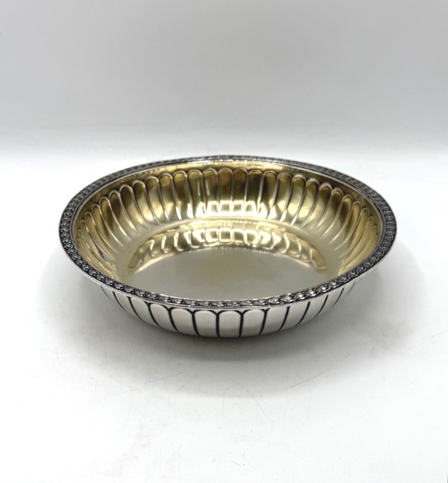 Solid Silver And Vermeil Bowl Or Salad Bowl