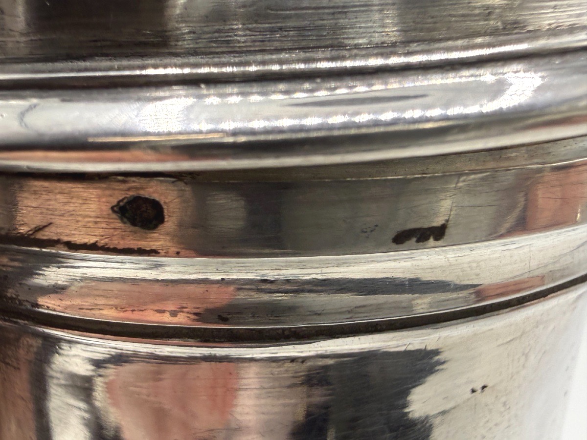 Cafetière tripode 18ème en argent massif-photo-3