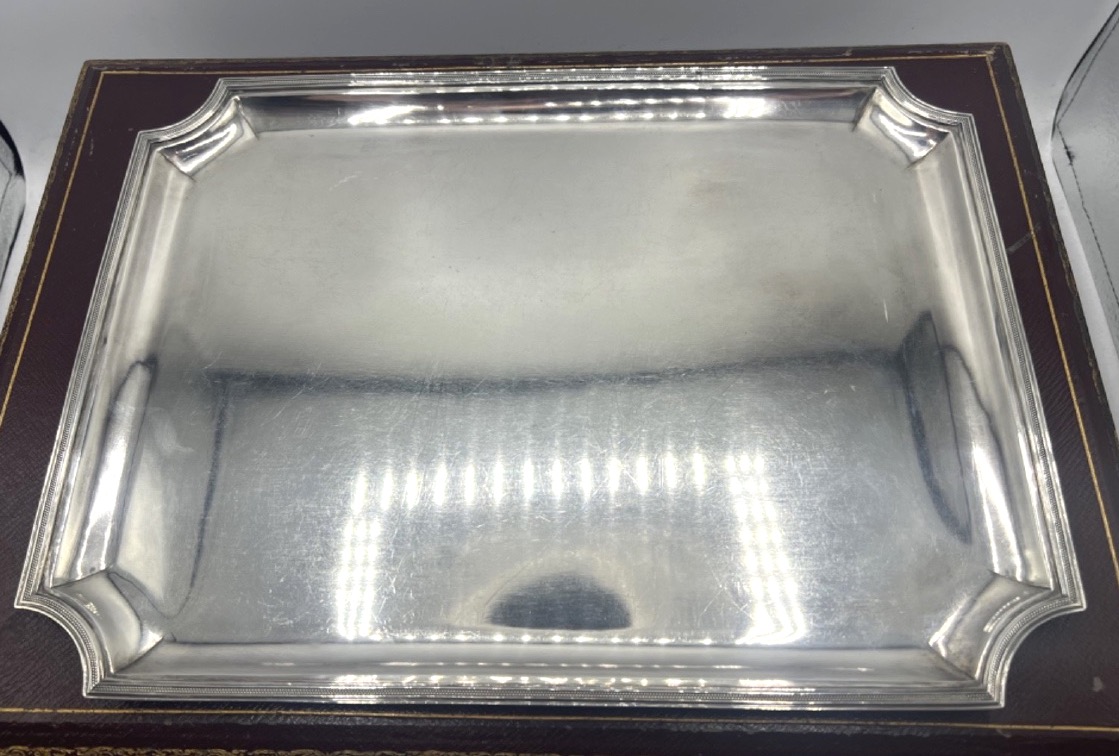 Service à liqueur en argent massif 15 pièces dans son coffret-photo-6