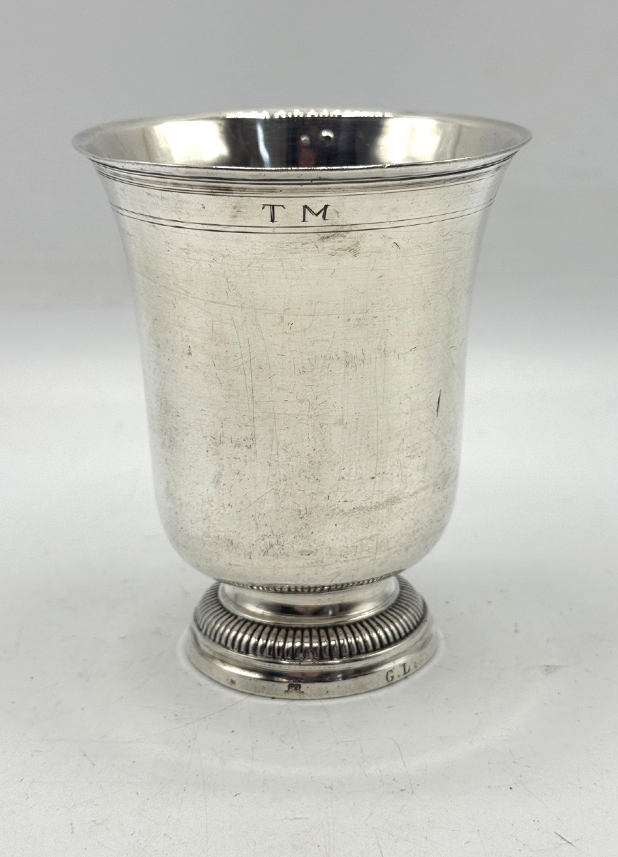 Timbale en argent massif époque 18ème, Paris 1760