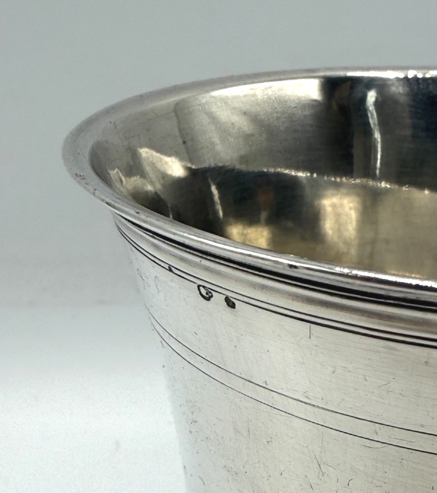 18th-century Solid Silver Timbale, Paris, 1753-photo-4