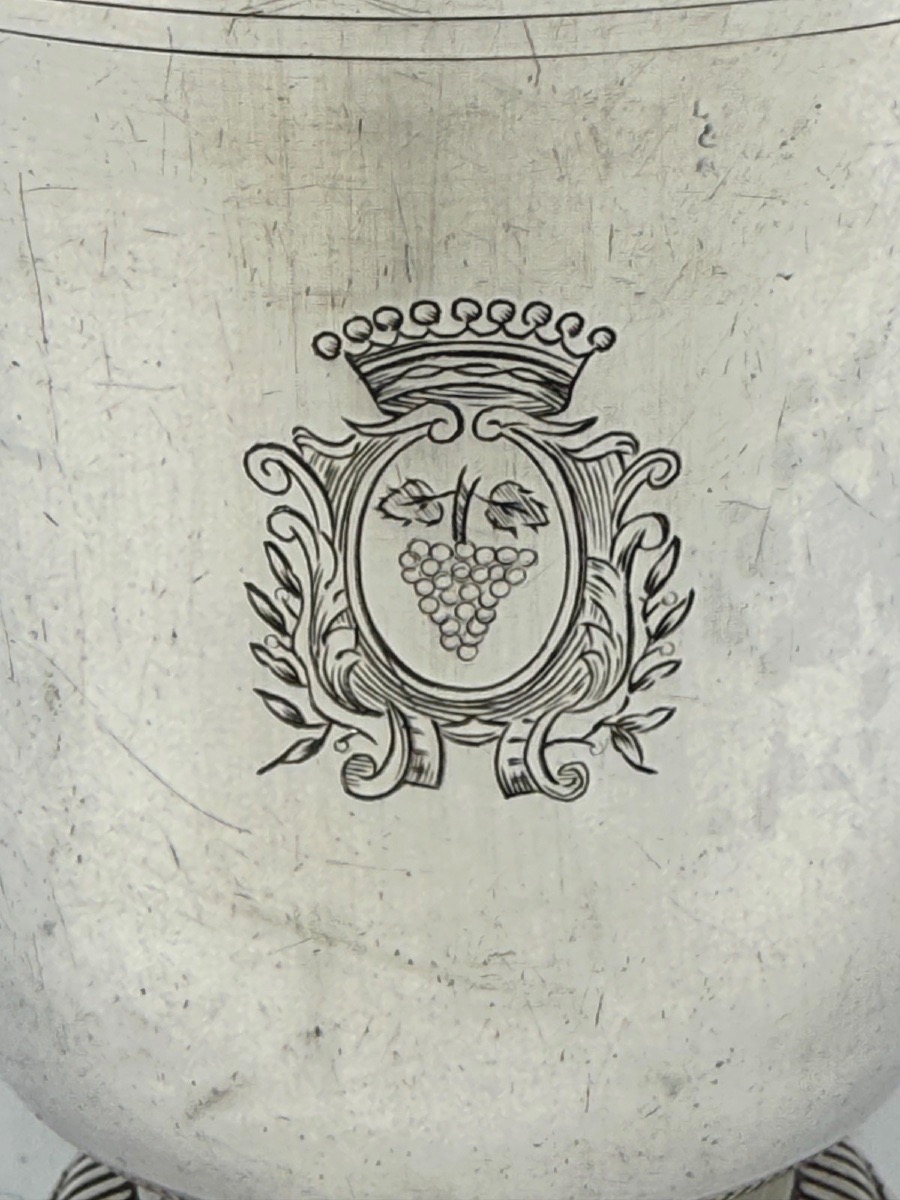 18th-century Solid Silver Timbale, Paris, 1753-photo-2