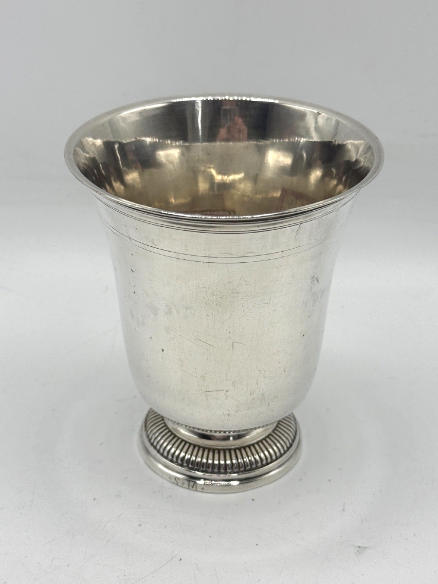 18th-century Solid Silver Timbale, Paris, 1753-photo-4