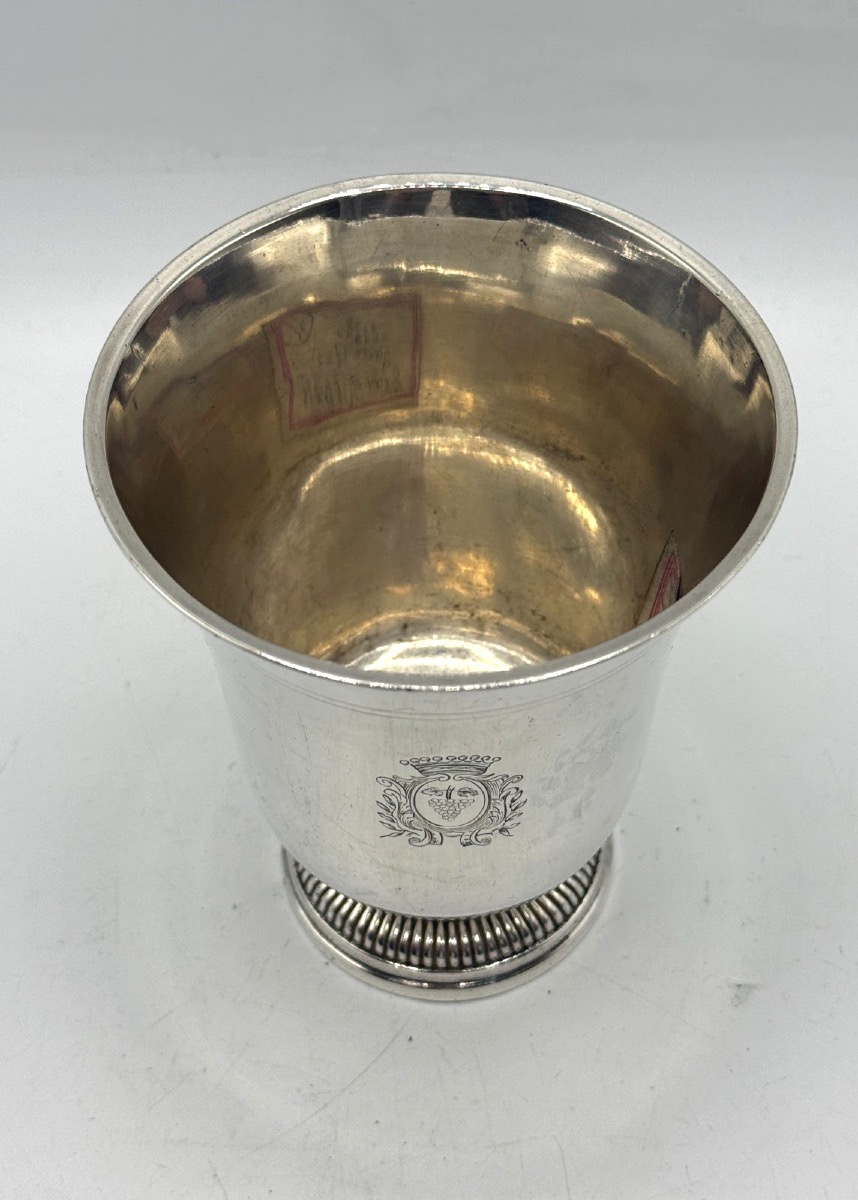 18th-century Solid Silver Timbale, Paris, 1753-photo-5