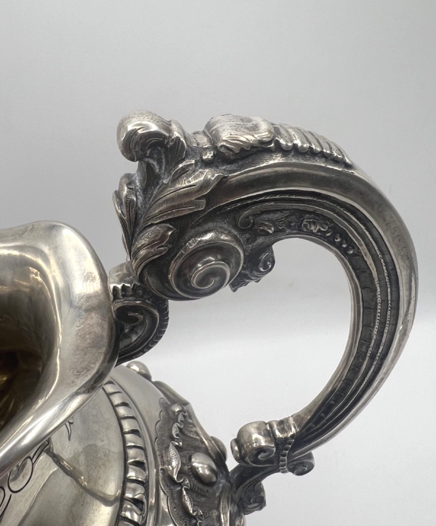 Solid Silver Pitcher With Elaborate Decoration-photo-6