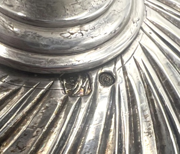 Coupe sur pied en argent massif -photo-2