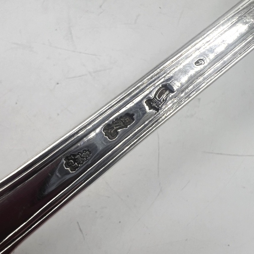 Cuillère à ragout en argent massif époque 18ème, Paris 1767-photo-3