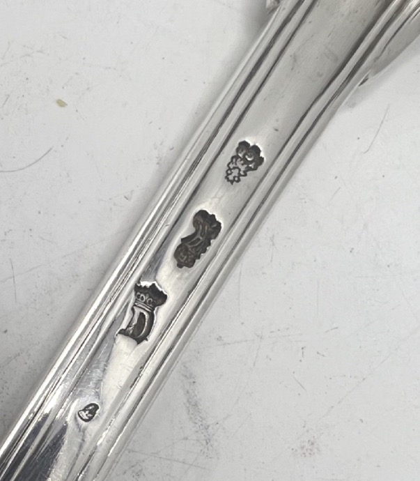 Cuillère à ragout en argent massif époque 18ème, Paris 1767-photo-4