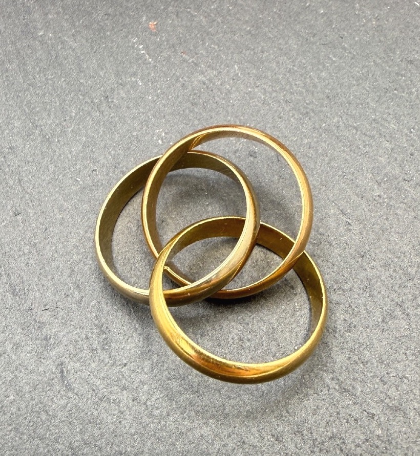 Trinity Ring By Cartier In 18-karat Yellow, Rose, And Gray Gold-photo-1