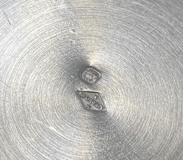 Suite de 6 tasses à café en argent massif et vermeil par Boivin-photo-4