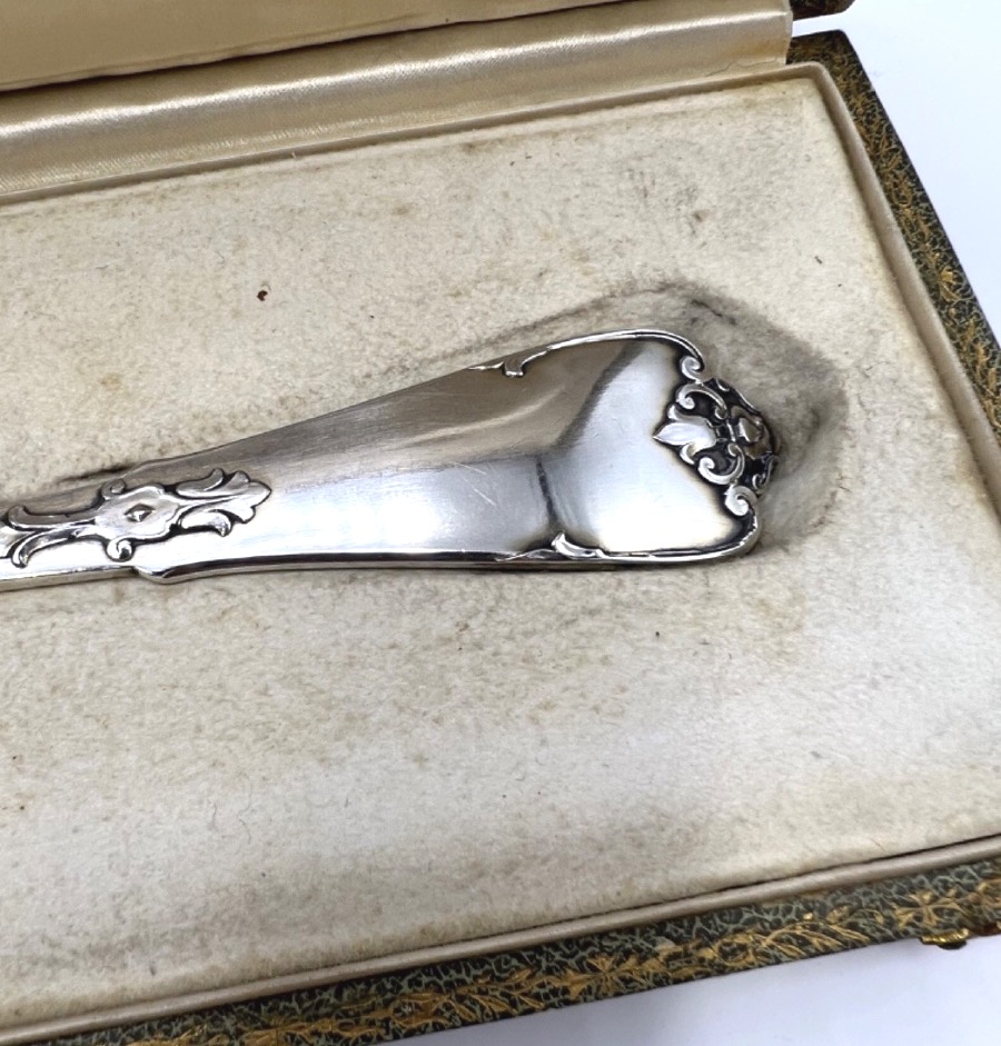 Art Nouveau-style Solid Silver And Vermeil Pie Server-photo-1