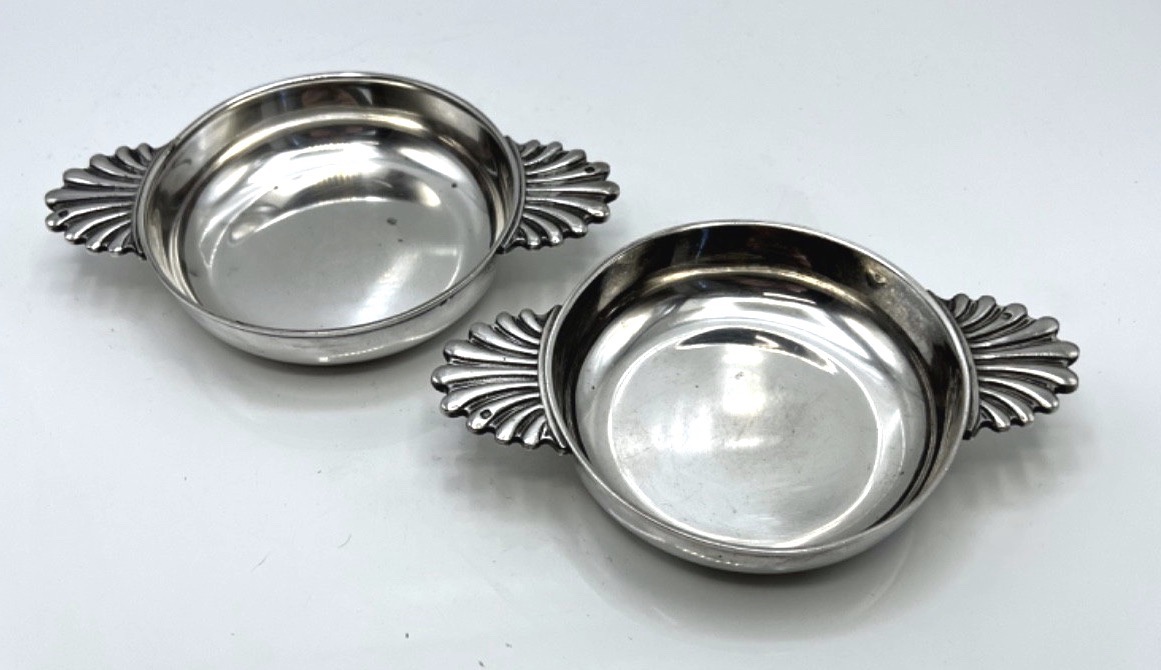 Pair Of Solid Silver Cups By Puiforcat