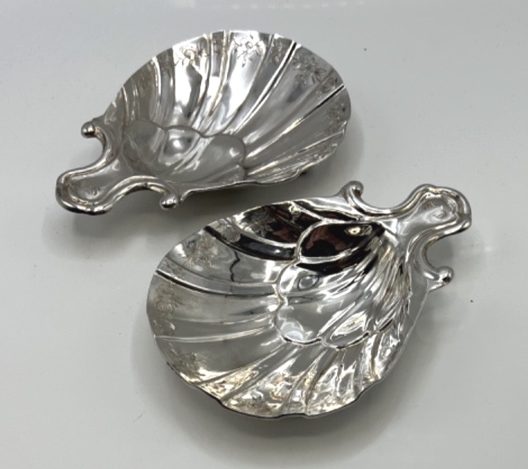 Paire de coupelles coquille en argent massif par François-Julien Doyen-photo-4