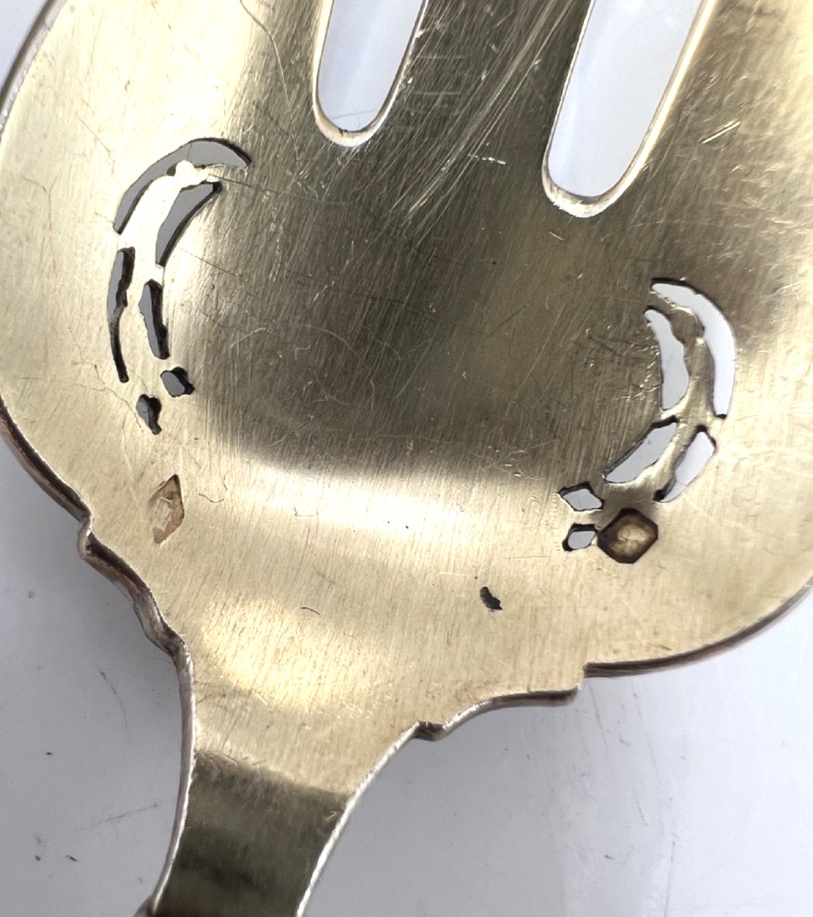Silver And Vermeil Salad Serving Set-photo-2