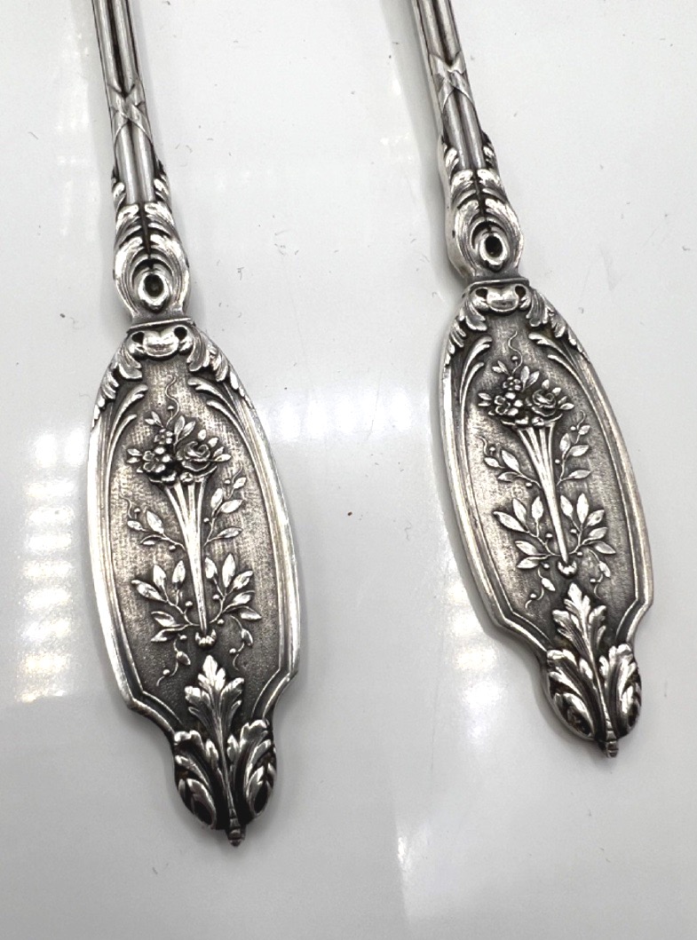 Silver And Vermeil Salad Serving Set-photo-4