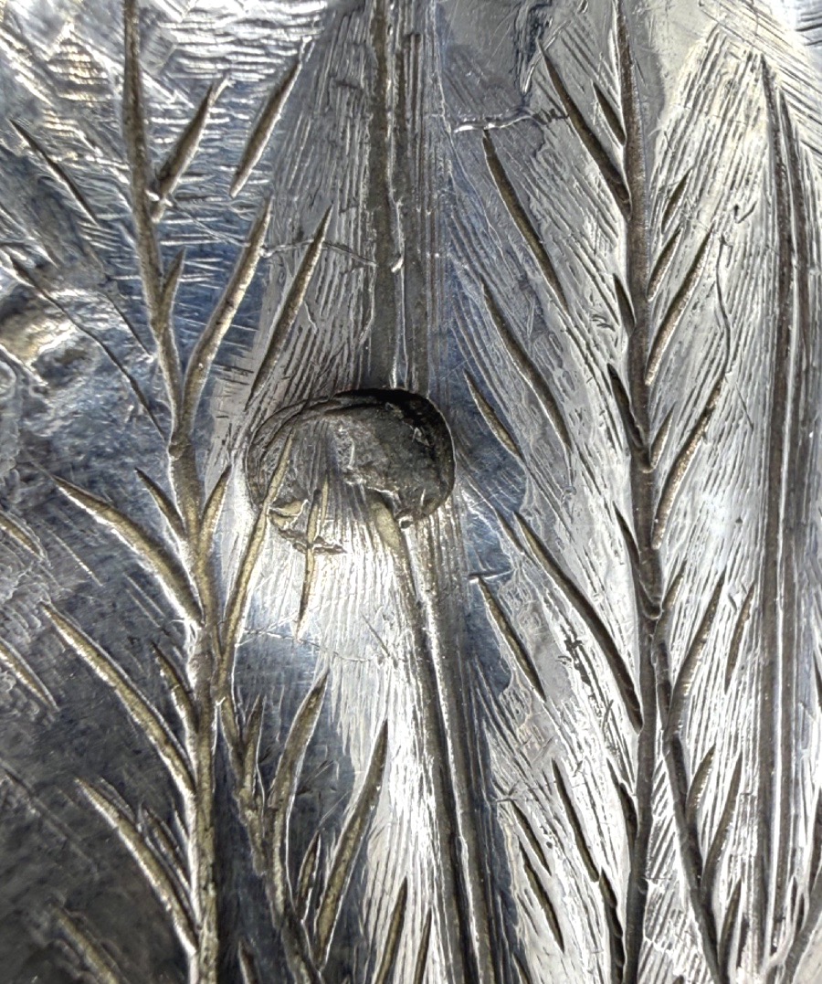 Statue Of A Rooster Made Of Solid Silver-photo-3