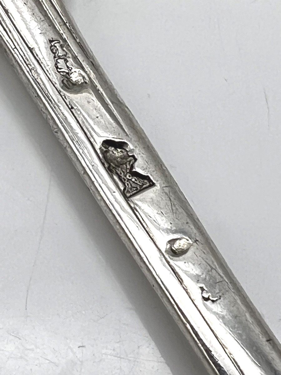 18th-century Solid Silver Stew Spoon, Bordeaux, 1775-photo-2