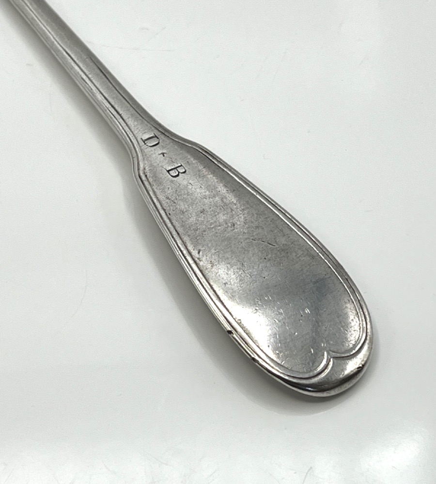 18th-century Solid Silver Stew Spoon, Bordeaux, 1775-photo-3