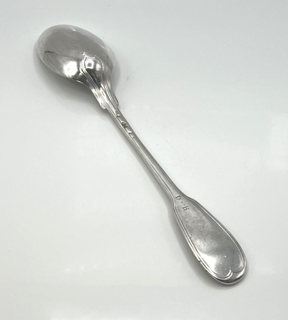 18th-century Solid Silver Stew Spoon, Bordeaux, 1775-photo-4