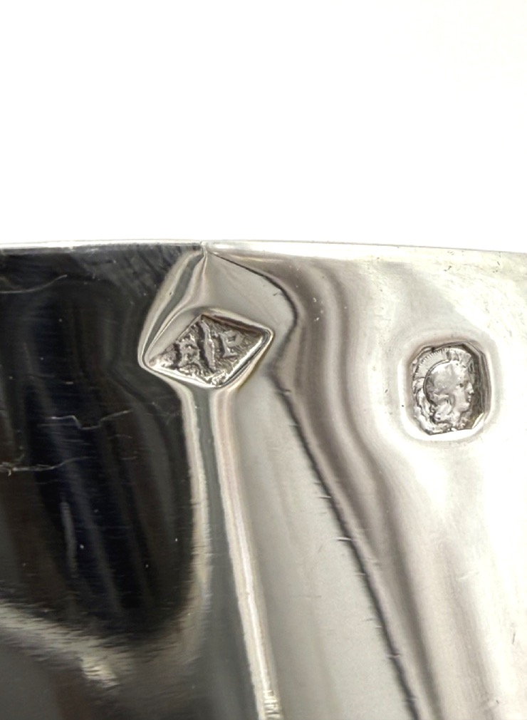 Paire de timbales en argent massif style Art Déco par Puiforcat-photo-3
