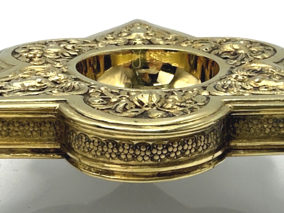 Pair Of 19th-century Vermeil Tripod Cups, By Bossard-photo-2