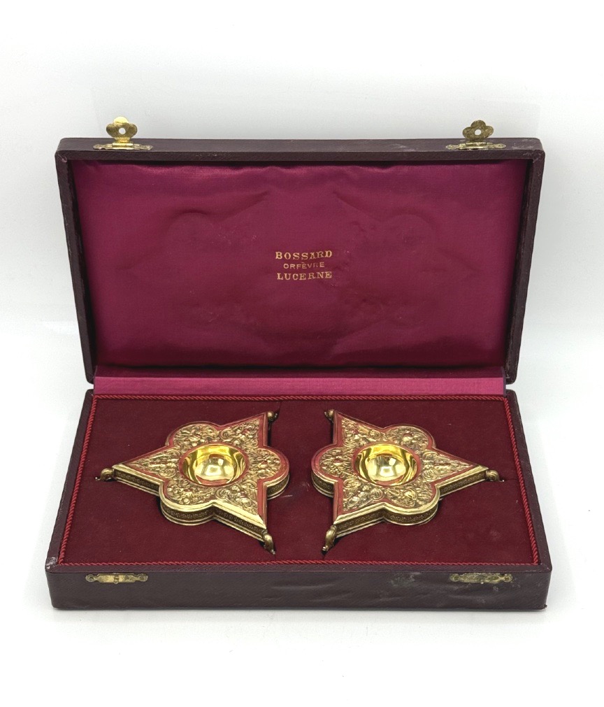 Pair Of 19th-century Vermeil Tripod Cups, By Bossard