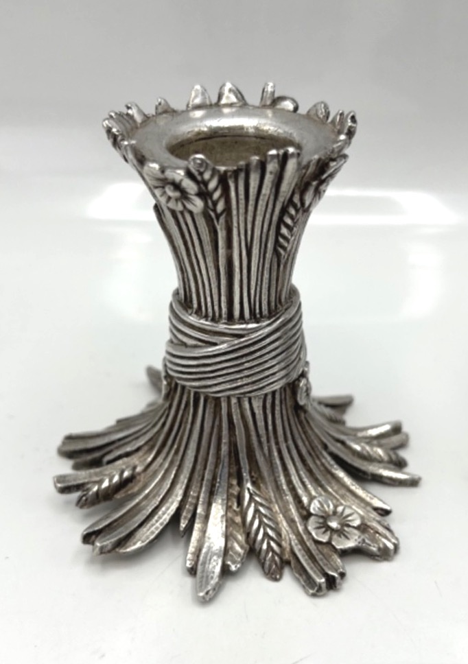 Pair Of Solid Silver Candlesticks By Puiforcat-photo-4