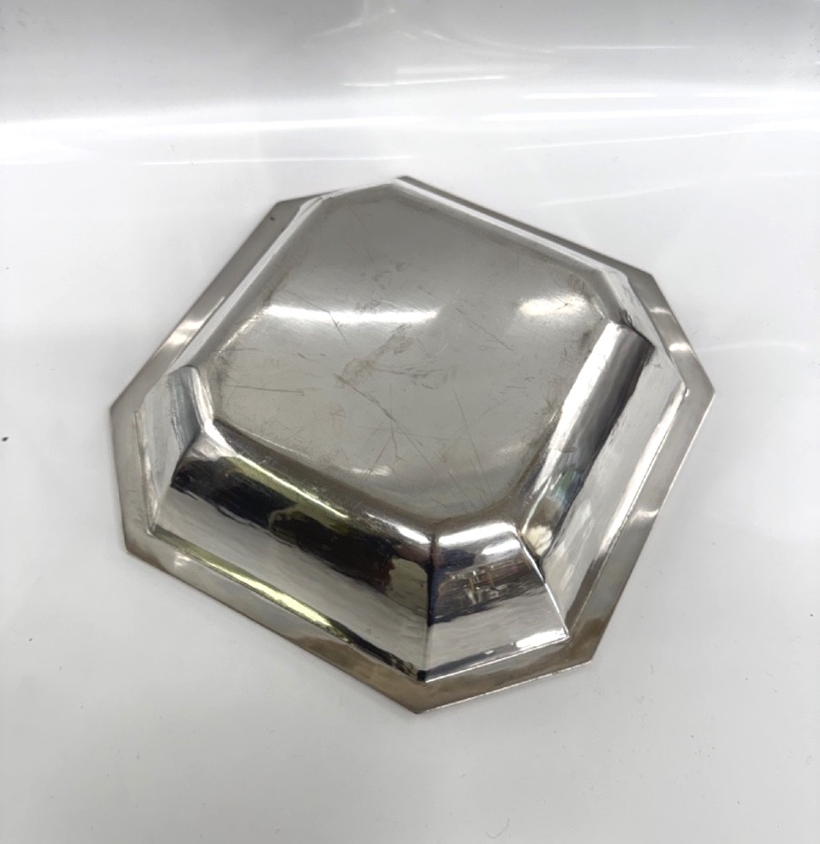 Octagonal Bowl Made Of Solid Silver-photo-4