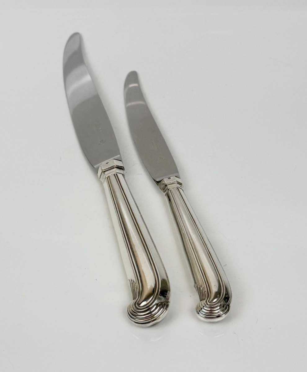 Set Of 24 18th-century-style Cross-handled Knives By Boin-taburet-photo-3