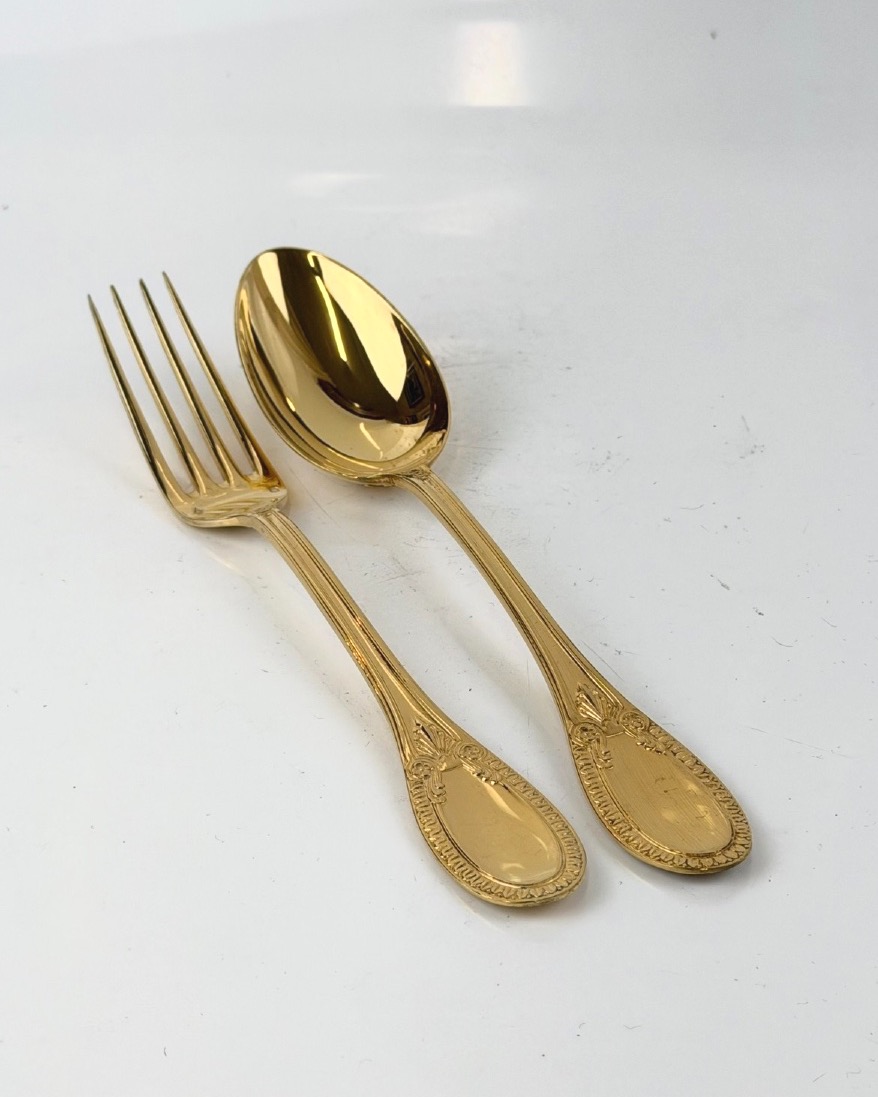 12 Vermeil Tableware Pieces With Palmette Designs By Hénin-photo-4