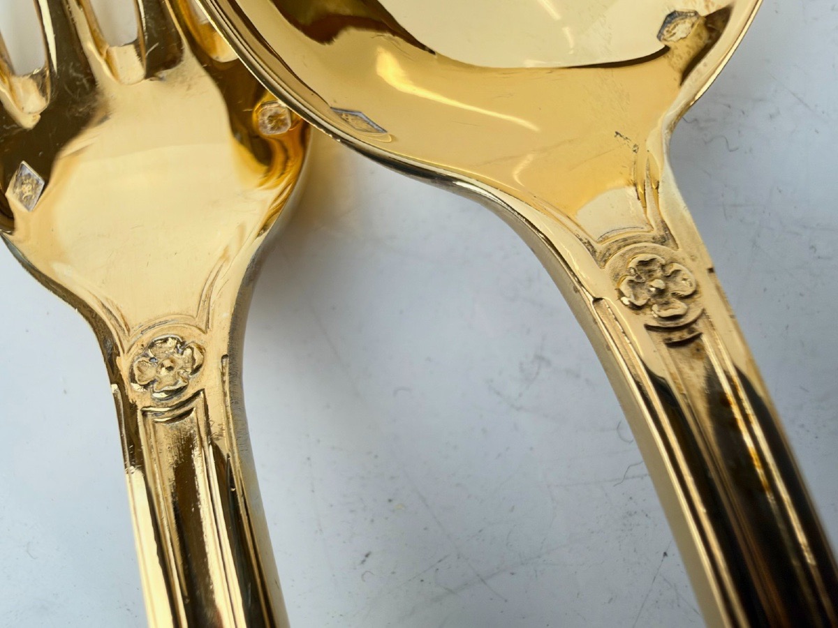 12 Vermeil Tableware Pieces With Palmette Designs By Hénin-photo-5