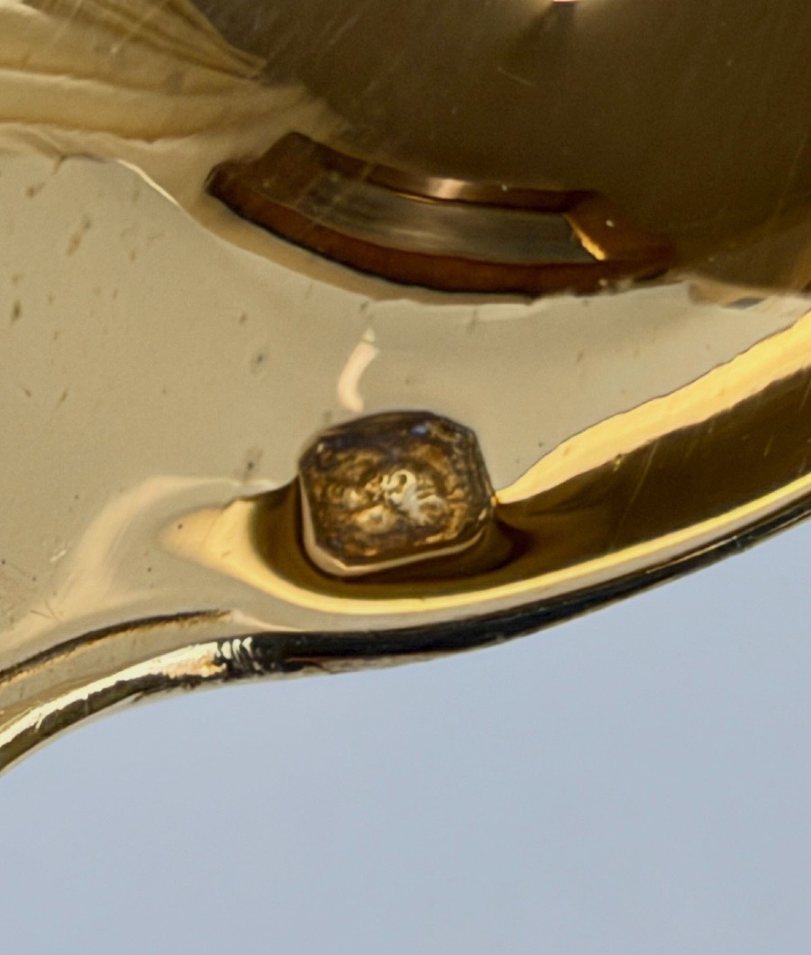 12 Vermeil Teaspoons By Hénin-photo-2