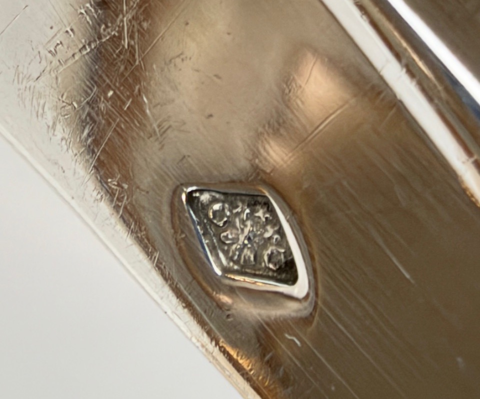 Set Of 6 Solid Silver Fish Cutlery Pieces, "fer De Lance" Design, By Christofle-photo-1